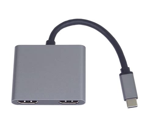 Premiumcord Mst Adaptér Usb C Na 2x Hdmi Usb30 Pd Rozlišení 4k A Full Hd 1080p Ku31hdmi13