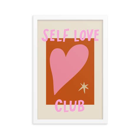 Self Love Club Pink Wall Poster