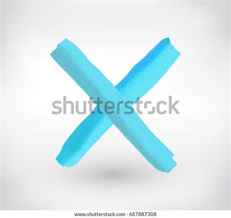 Grunge Letter X Vector Cross Sign Stock Vector Royalty Free