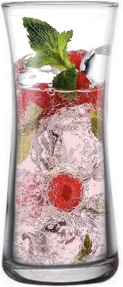 Biandeco Highball Glasses Set Of 6 575 Oz Tall Drinking Tumbler For Water