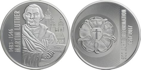 Deutschland Medaille 2017 Martin Luther Auf 500 Jahre Reformation PP