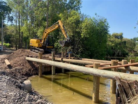 Sema inicia reconstrução de ponte no bairro Marins Portal do