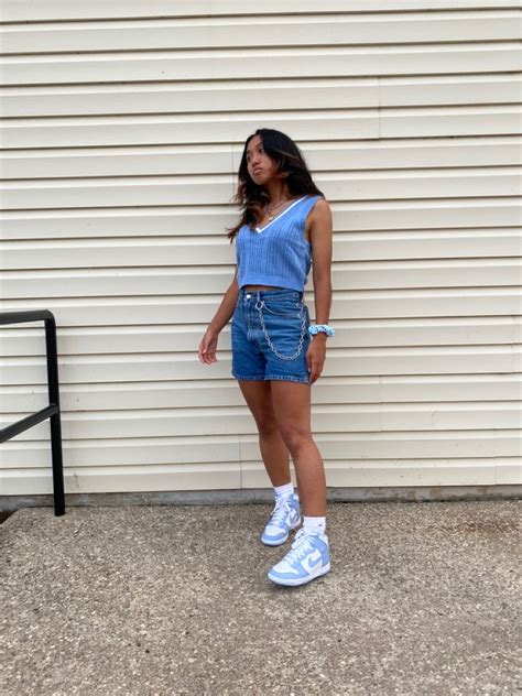 Cute Summer Outfit Nike Dunks Outfit Woman Street Styles Fashion