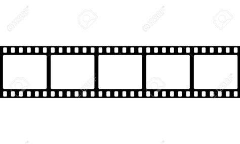 Realistic Illustration Of Film Strip On White Background Template Film