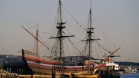 Mayflower Arrives At Plymouth Harbor December 18 1620 HISTORY