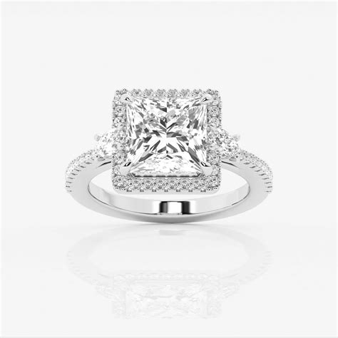 Badgley Mischka Near Colorless 3 1 2 Ctw Princess Lab Grown Diamond