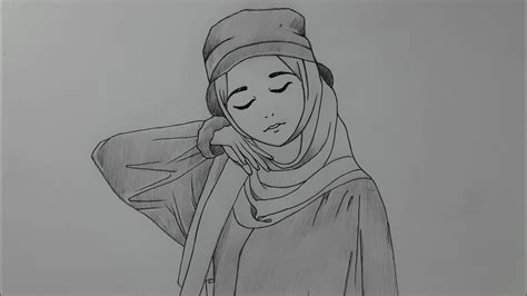 Cara Menggambar Orang Atau Anime Hijab Step By Step Youtube