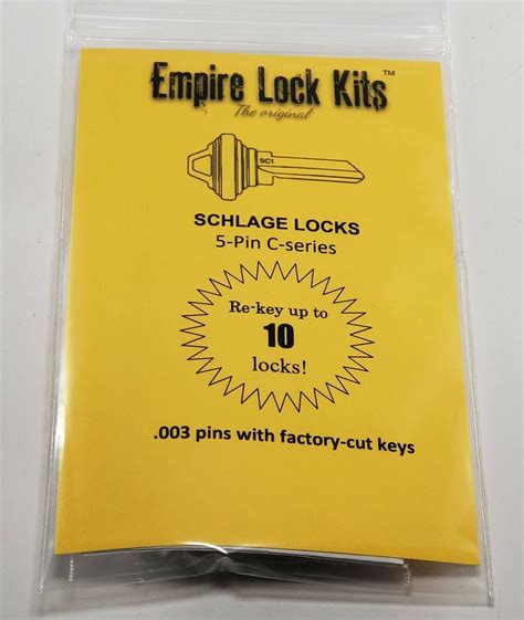 Schlage Rekey Kit Locks Pin Key Sc Bottom Pins With Factory Cut