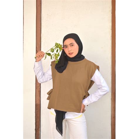 Jual Vest Rompi Tali Rajut Terbaru Kekinian Cardigan Rajut Rompi