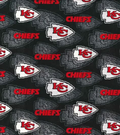 Fabric Traditions Nfl Kansas City Chiefs Texture Cotton Fabric Ribblr X Joann