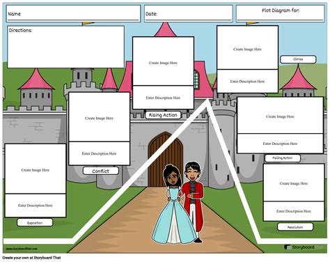 Diagramme De Trac Paysage Couleur Storyboard