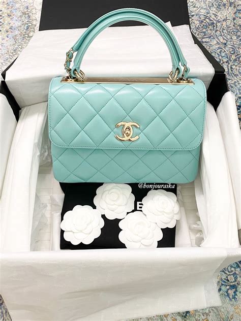 Chanel Trendy Cc Tiffany Blue Tas Fashion Tas