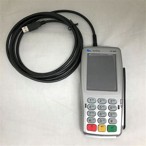 Verifone Vx820 Pinpad With Usb 9 Ft Cable Connection To