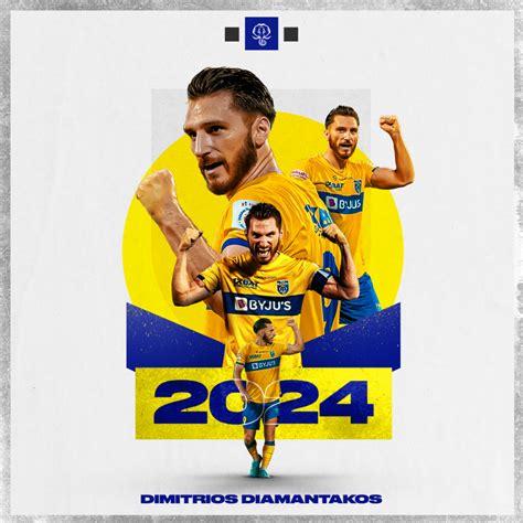 Kerala Blasters Extend Contract Of Striker Dimitrios Diamantakos Until