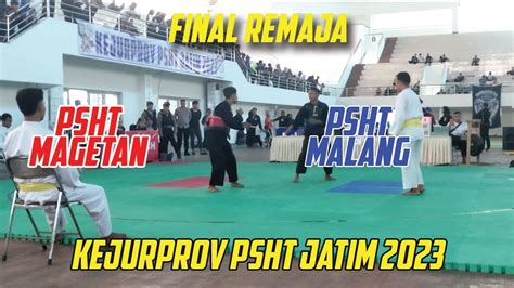 PSHT CAB MAGETAN Vs PSHT Cab Malang REMAJA FINAL KEJURPROV PSHT