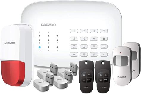 Daewoo Pack Home Alarme Maison sans Fil WiFi GSM Connectée avec