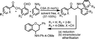 Camphor 10 Sulfonic Acid Catalyzed Direct One Pot Three Component