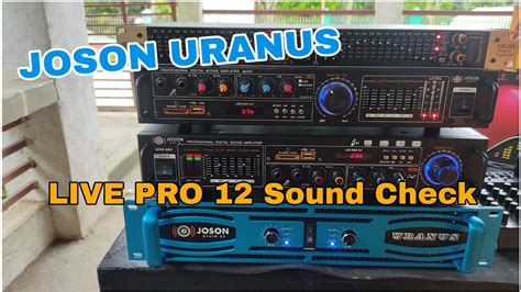 Joson Uranus Power Amplifier Sound Check Sa Live Pro Watts Youtube