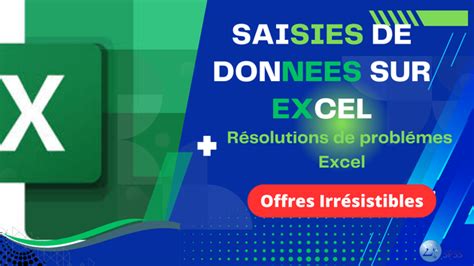 Je Vais Saisir Et Organiser Vos Donn Es Avec Pr Cision Sur Excel Par