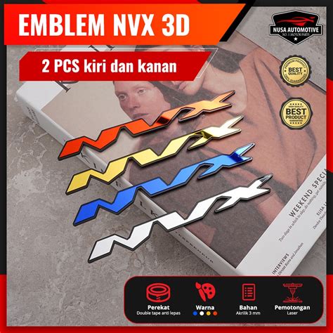 Jual Emblem Logo Nvx Emblem Nvx Emblem Timbul Bukan Stiker Atau Sticker