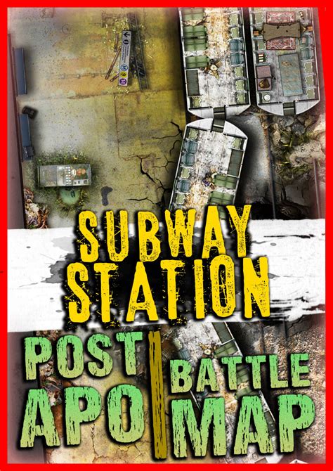 Subway Station Battle Map Abandoned Metro Train Wreck Battlemap