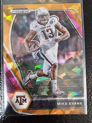 Panini Prizm Draft Picks Mike Evans Orange Prizm Buccaneers Ebay