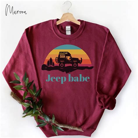 Jeep Babe Sweatshirt Jeep Sweatshirts For Women Jeep Crew Etsy