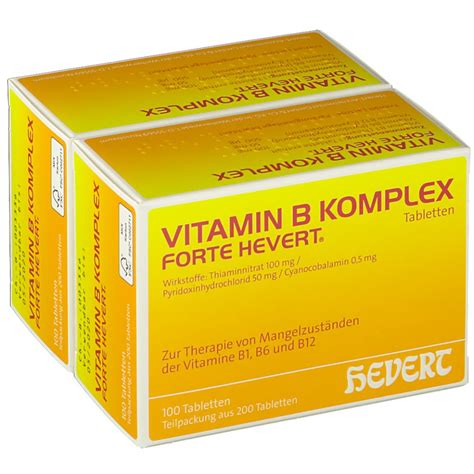 Vitamin B Komplex Forte Hevert Tabletten Shop Apotheke