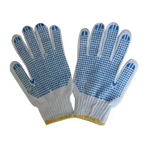 Pvc Dotted Gloves Inches Finger Type Full Fingered At Rs