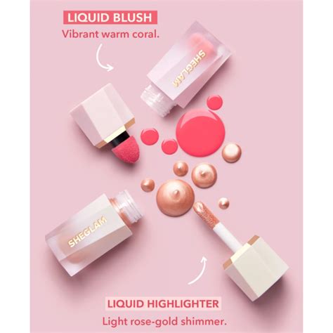 Sheglam X Laura Lee Liquid Blush Highlighter Kit