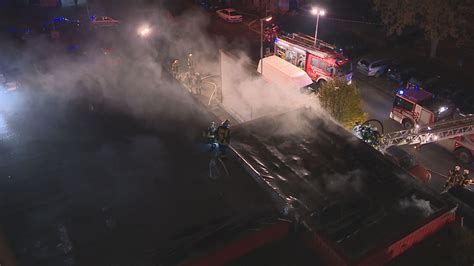 Nonstopnews M Llcontainer Brennen Unter Schleppdach Von Supermarkt