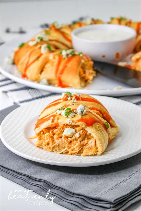 Buffalo Chicken Crescent Ring My Heavenly Recipes