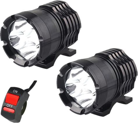 GZCRDZ 1 Paar Motorrad LED Scheinwerfer 12 V 80 W 8000 Lm U2 LED