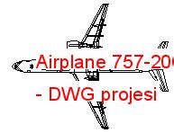 Airplane 757 200 Dwg Projesi Autocad Projeler