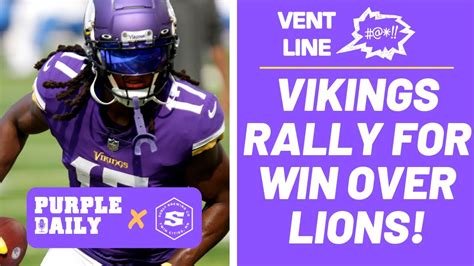 Minnesota Vikings Rally For Win Over Detroit Lions Youtube