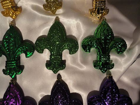 Fleur De Lis Ornament Mardi Gras Decorating Ideas Fat Etsy