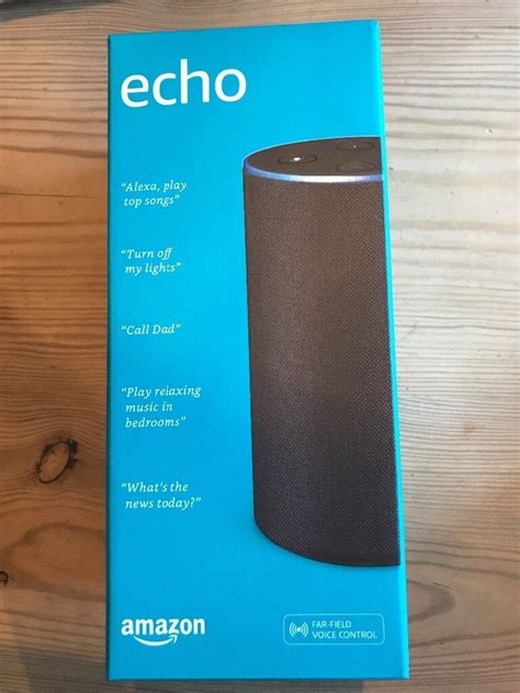 Amazon Echo 2nd Generation Speaker Black Brand New In Sealed Box In