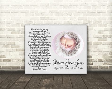 Personalized Baby Girl Poem Digital Personalized Baby Poem