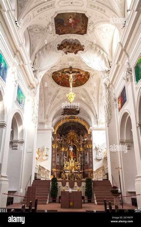 Great View Of The Choir And The Altar Apse That Are Elevated Above The