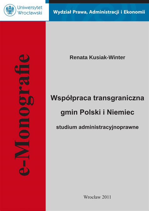 Pdf Wsp Praca Transgraniczna Gmin Polski I Niemiec