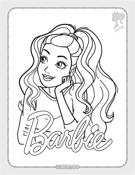 Barbie Coloring Pages Free Pdf Printables Barbie Coloring