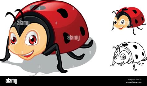 Ladybug cartoon hi-res stock photography and images - Alamy