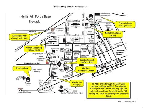 Nellis AFB Map Building Numbers