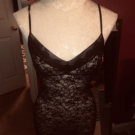 Beautiful Victorias Secret Black Lace Mesh Trim Depop