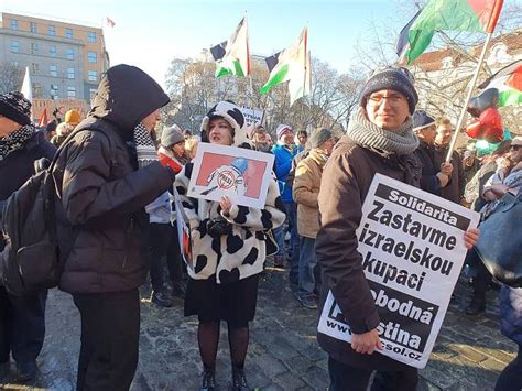 P Demonstrace Na Podporu Palestiny Na N M St M Ru V Praze