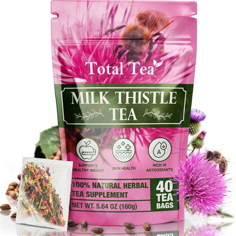 Total Tea Milk Thistle Tea Natural Herbal Tea For Liver