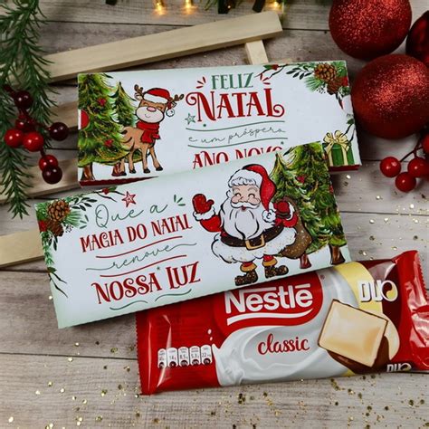 Caixa Para Barra De Chocolate Natal Elo7 Produtos Especiais