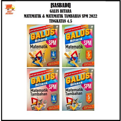 Ygh Sasbadi Buku Latihan Galus Bitara Matematik Matematik Tambahan