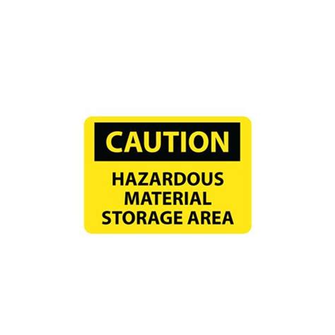 Caution Hazardous Material Storage Area Signs