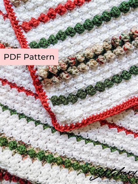 Crochet PATTERN The Noel Blanket Easy Crochet Christmas Blanket Pattern